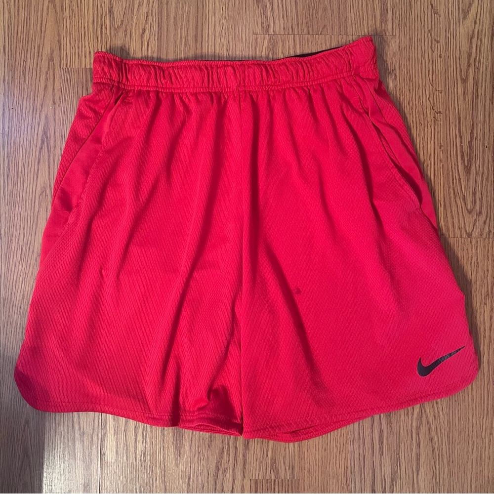 Nike Men’s Bright Red Sports Shorts Size Large